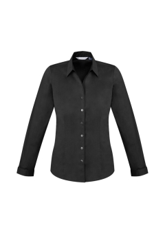 Biz Collection - Ladies Monaco Long Sleeve Shirt - Ink