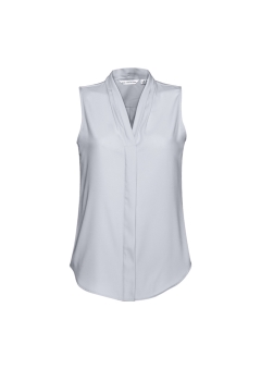 Biz Collection - Ladies Madison Sleeveless Shirt - Silver Mist