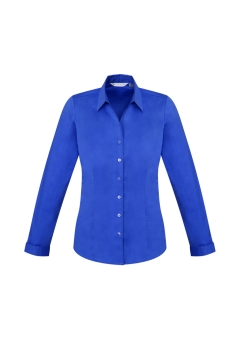 Biz Collection - Ladies Monaco Long Sleeve Shirt - Electric Blue