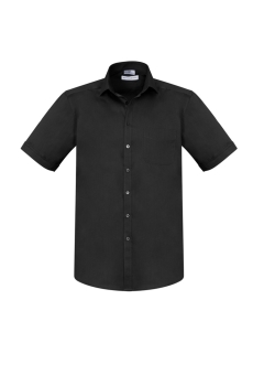 Biz Collection - Mens Monaco Short Sleeve Shirt - Black