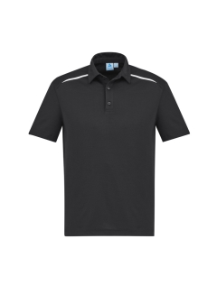 Biz Collection - Mens Sonar Polo - Black/White