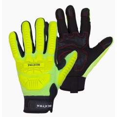Dextra - Hi Vis Cut 5 Anti-Vibration Impact Mechanics Gloves
