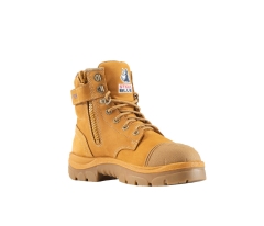 Boots - Steel Blue Ladies Argyle Zip Scuff Cap 512709 - Wheat
