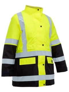 Bisley - Women's Taped 5-in-1 Rain Jacket - Yellow/Navy