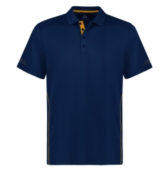 Biz Collection - Men's Balance Polo - Navy/Gold